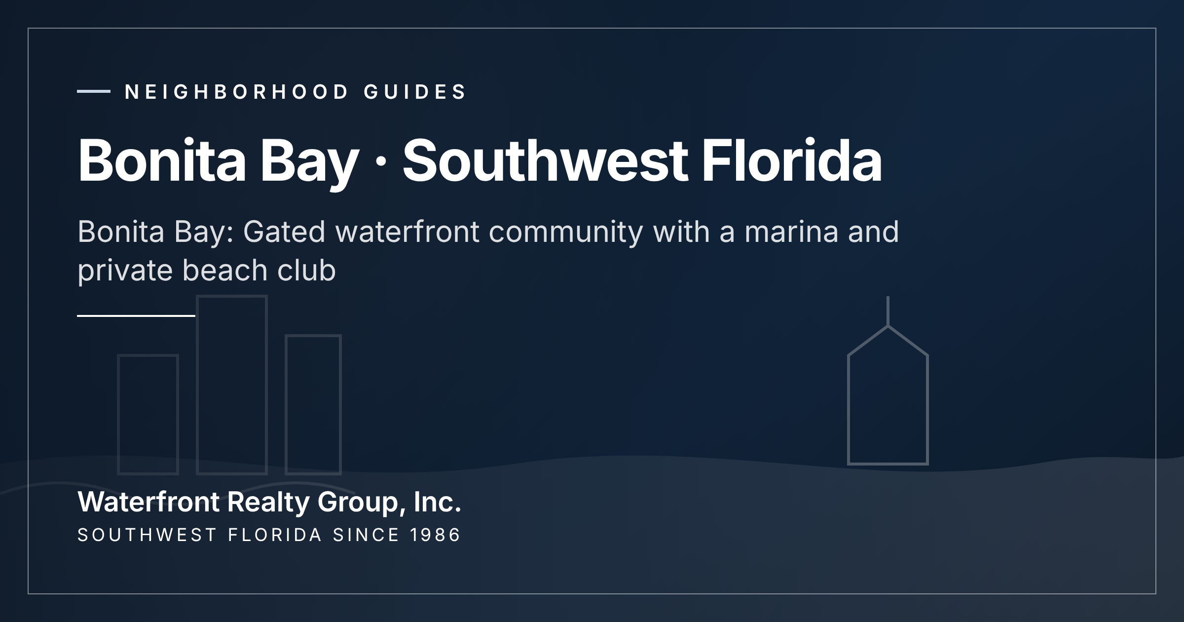 Bonita Bay: Gated waterfront community with a marina and private beach club