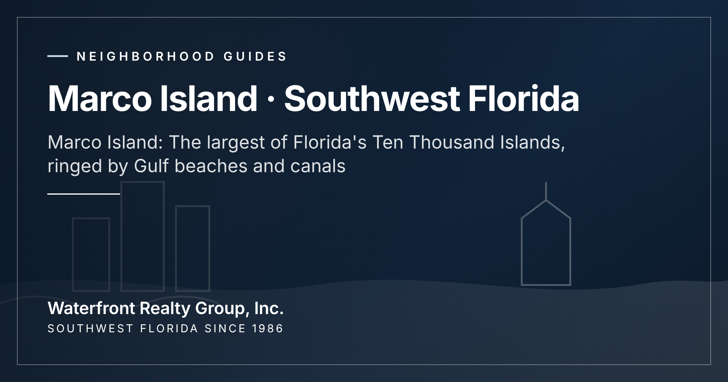Marco Island: The largest of Florida's Ten Thousand Islands, ringed by Gulf beaches and canals