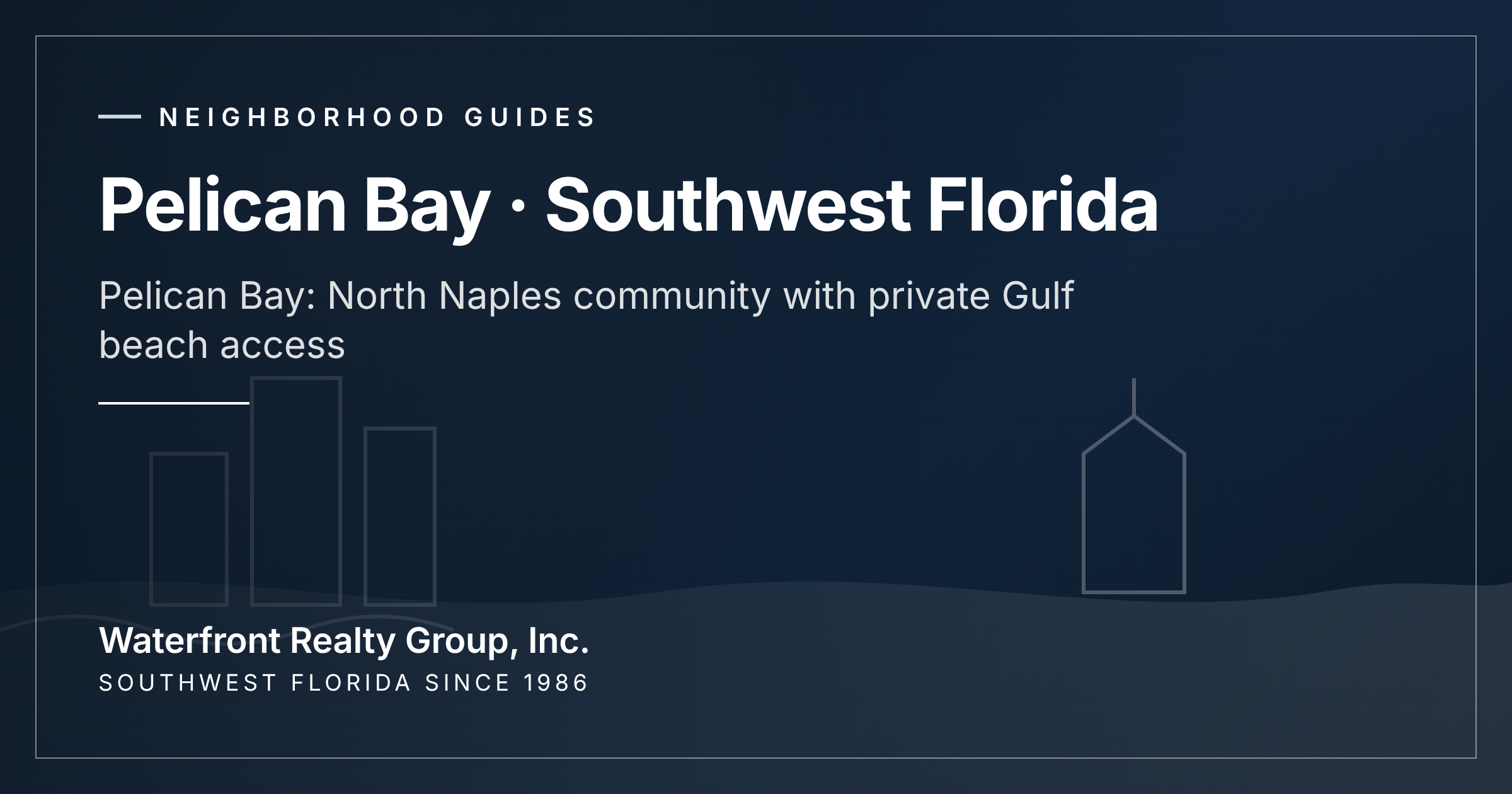 Pelican Bay: North Naples community with private Gulf beach access